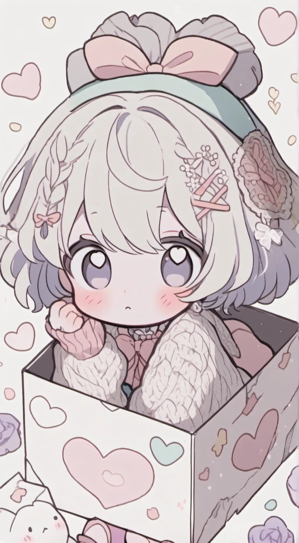 ai character: bebé abandonada  background