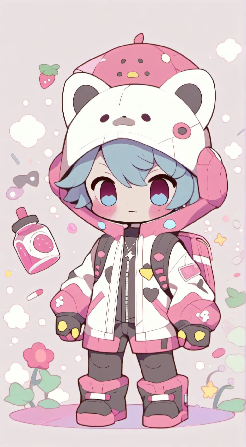 ai character: Dandy world pickme background