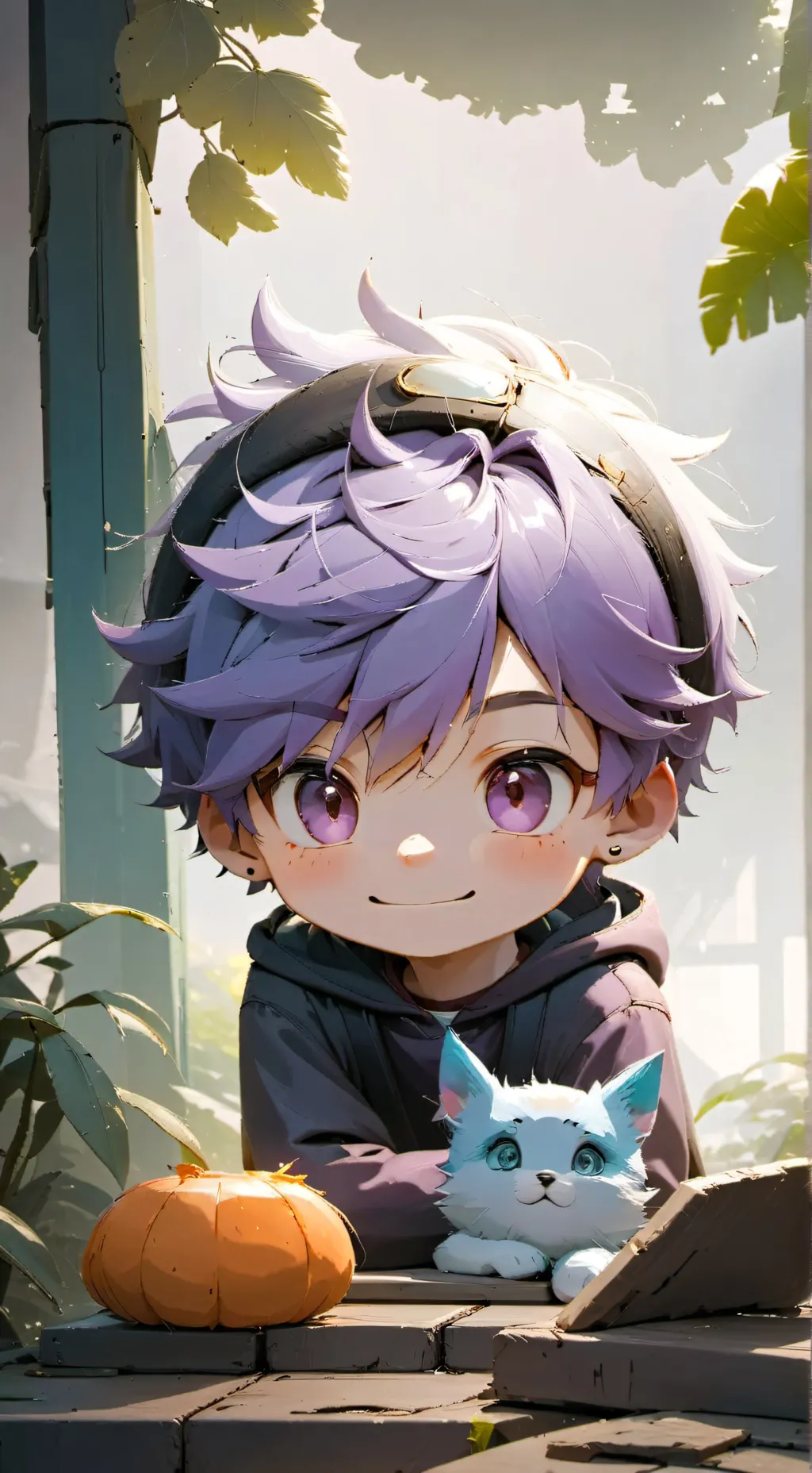 ai character: Catnap human  background