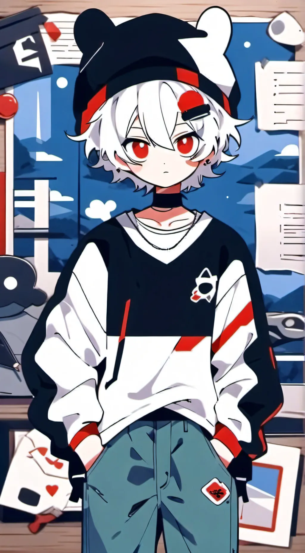 ai character: flam background