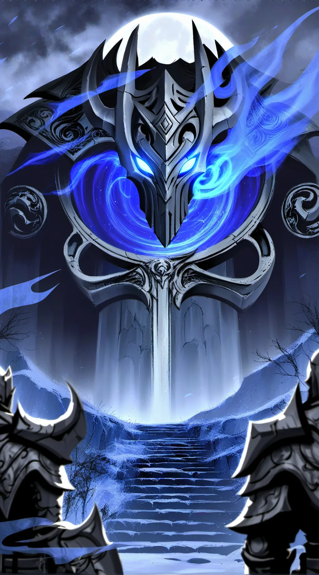 ai character: black background