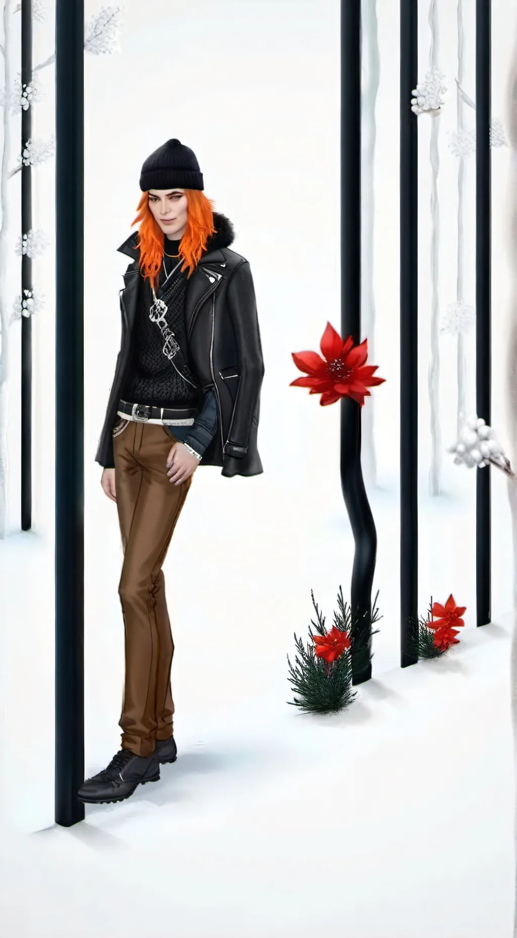 ai character: indiefoxx  background