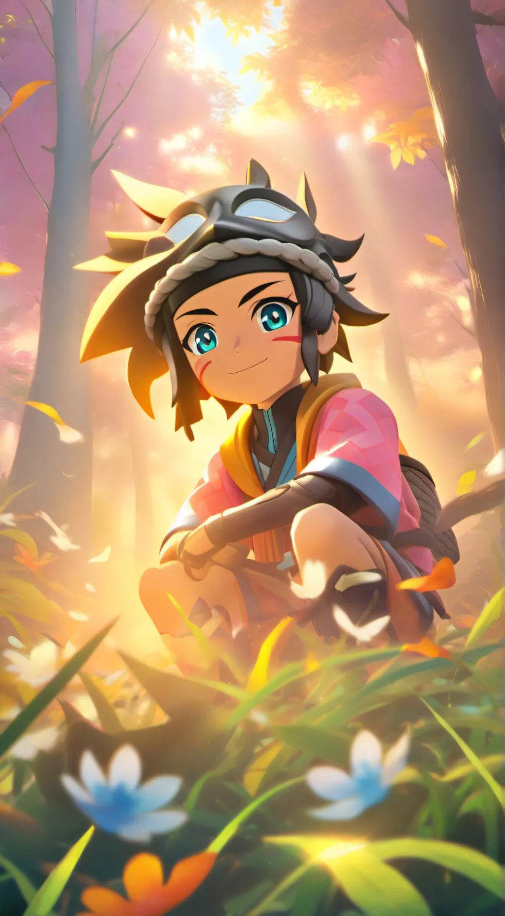 ai character: Naruto Uzamaki  background