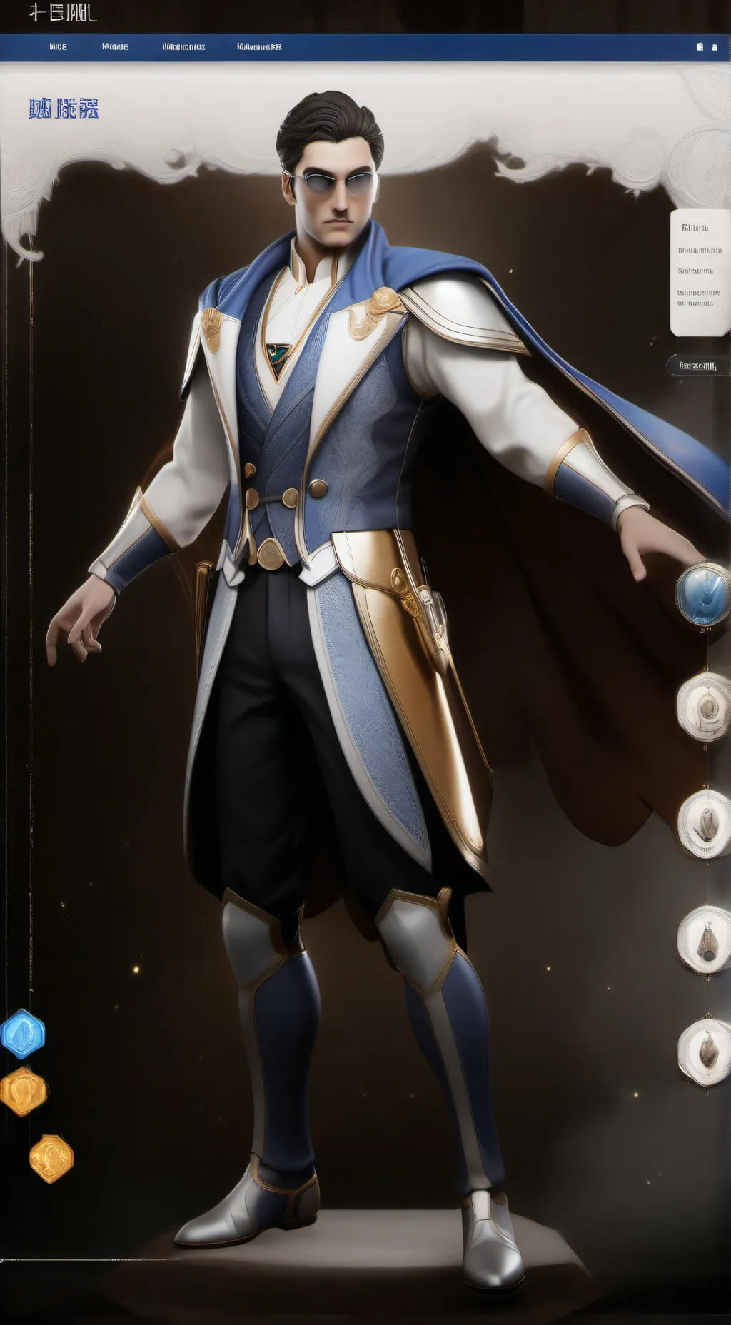 ai character: Dandy background