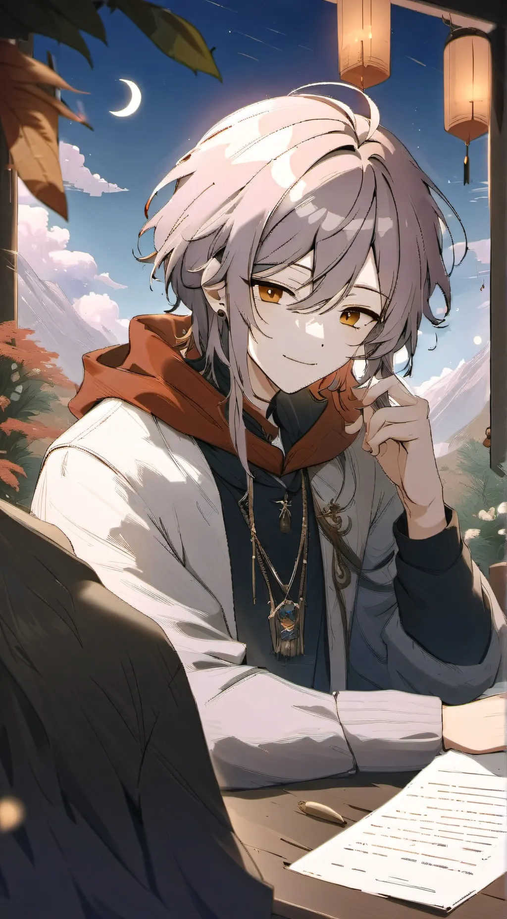 ai character: Tu novia  background