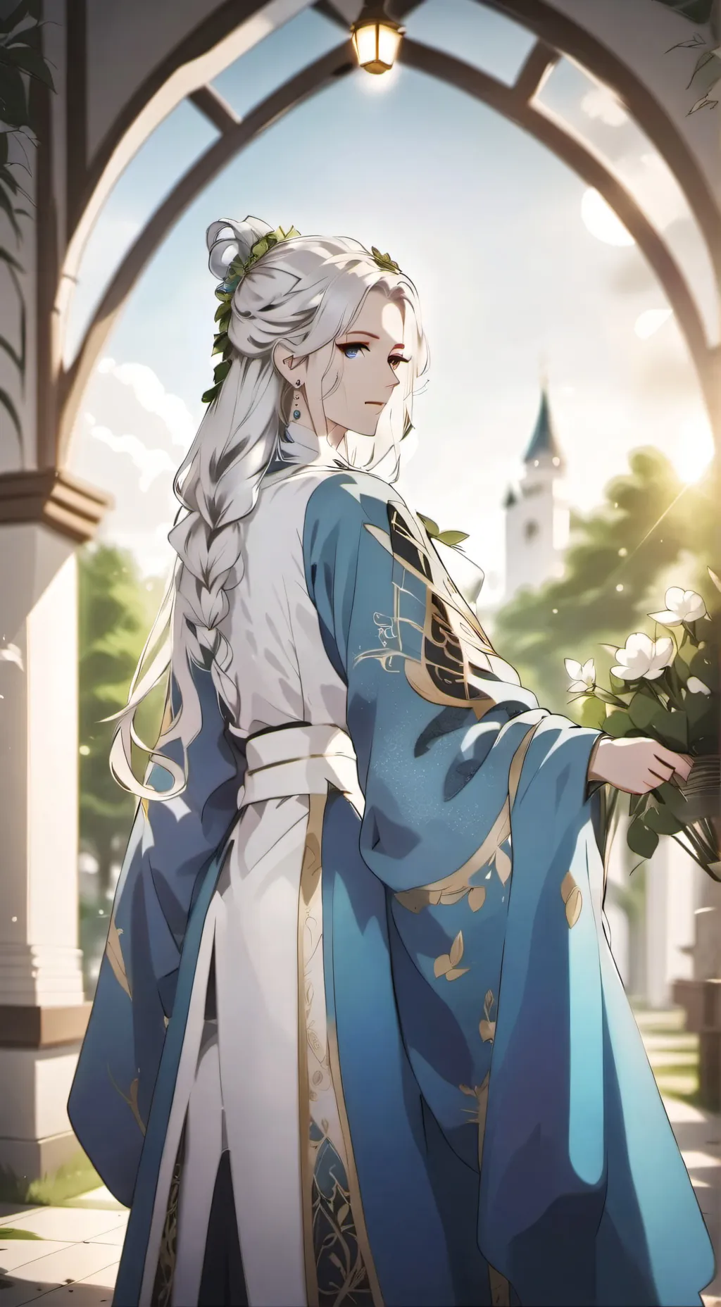 ai character: Aurora  background