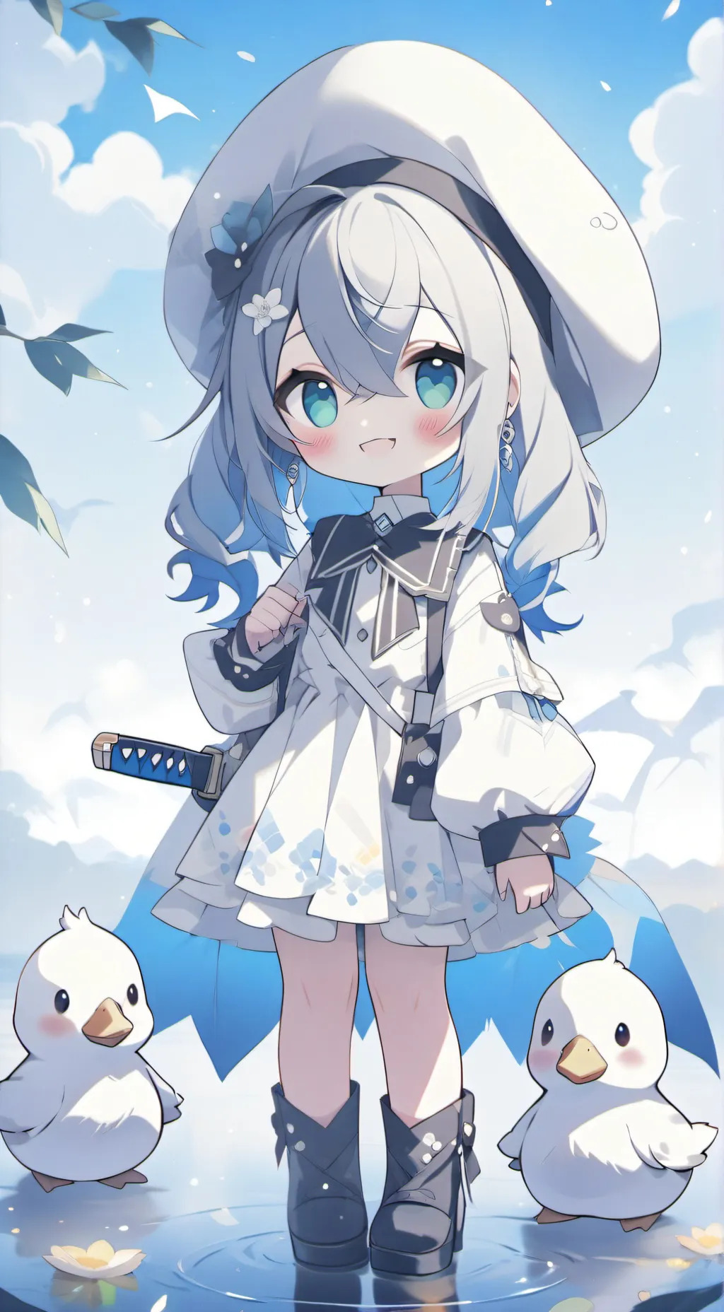 ai character: niña cringe background