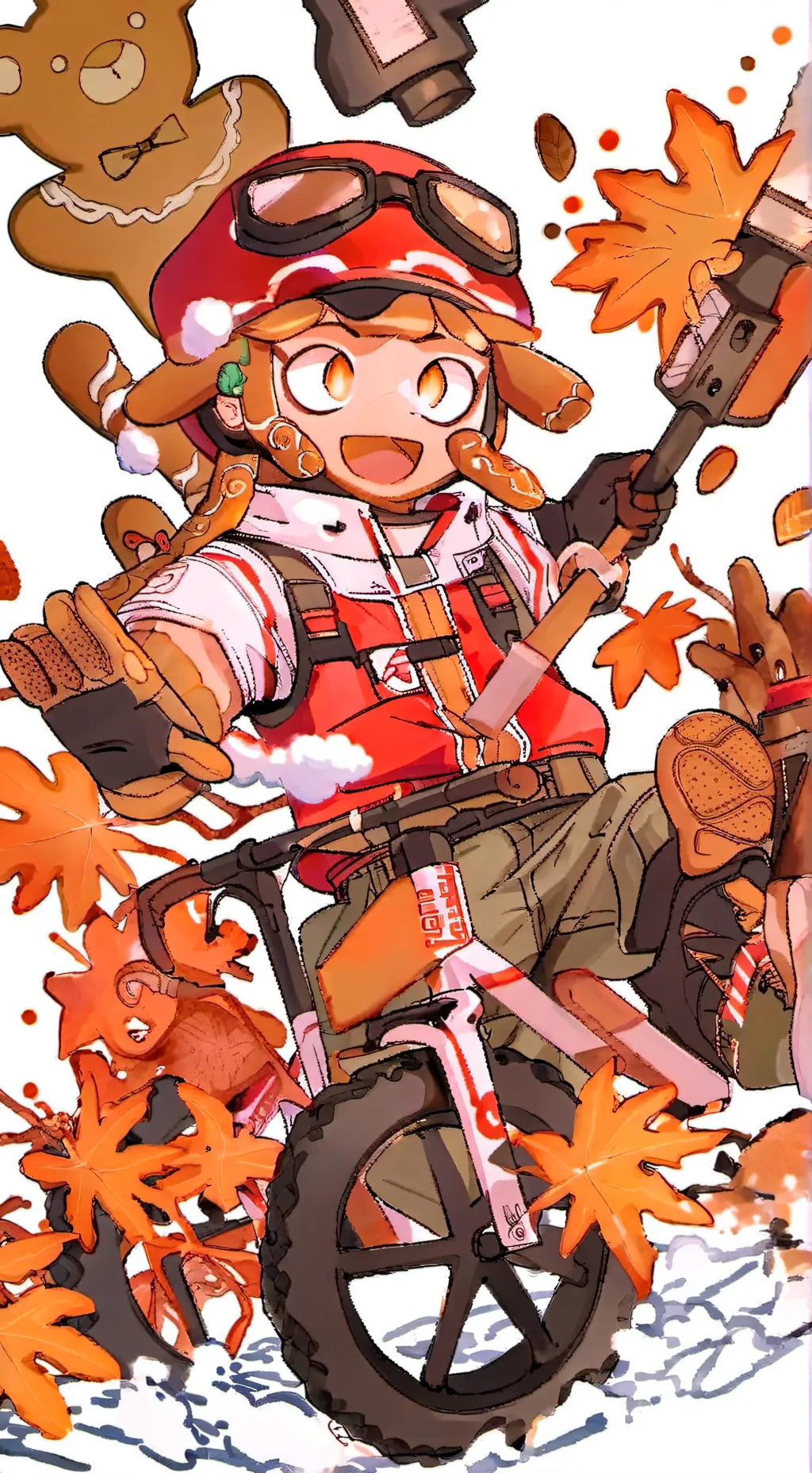 ai character: Galleta ingeniera background