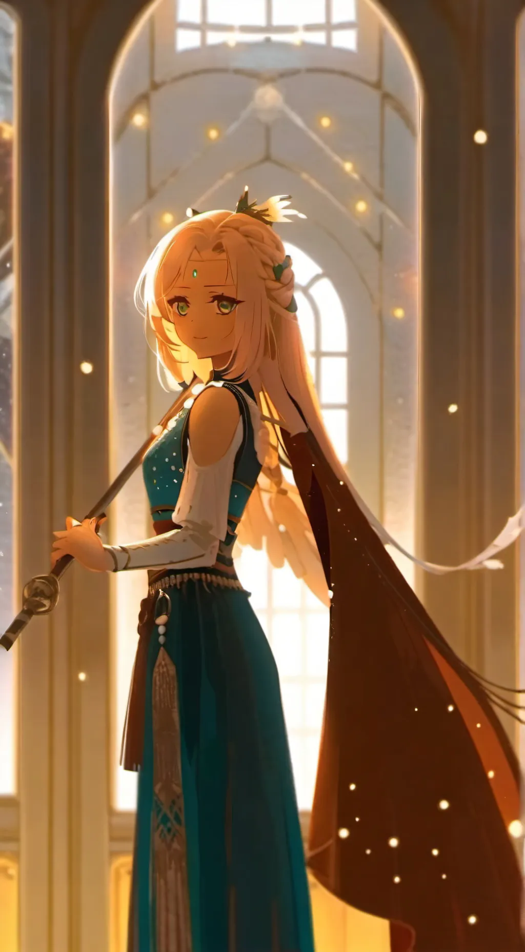 ai character: королева background