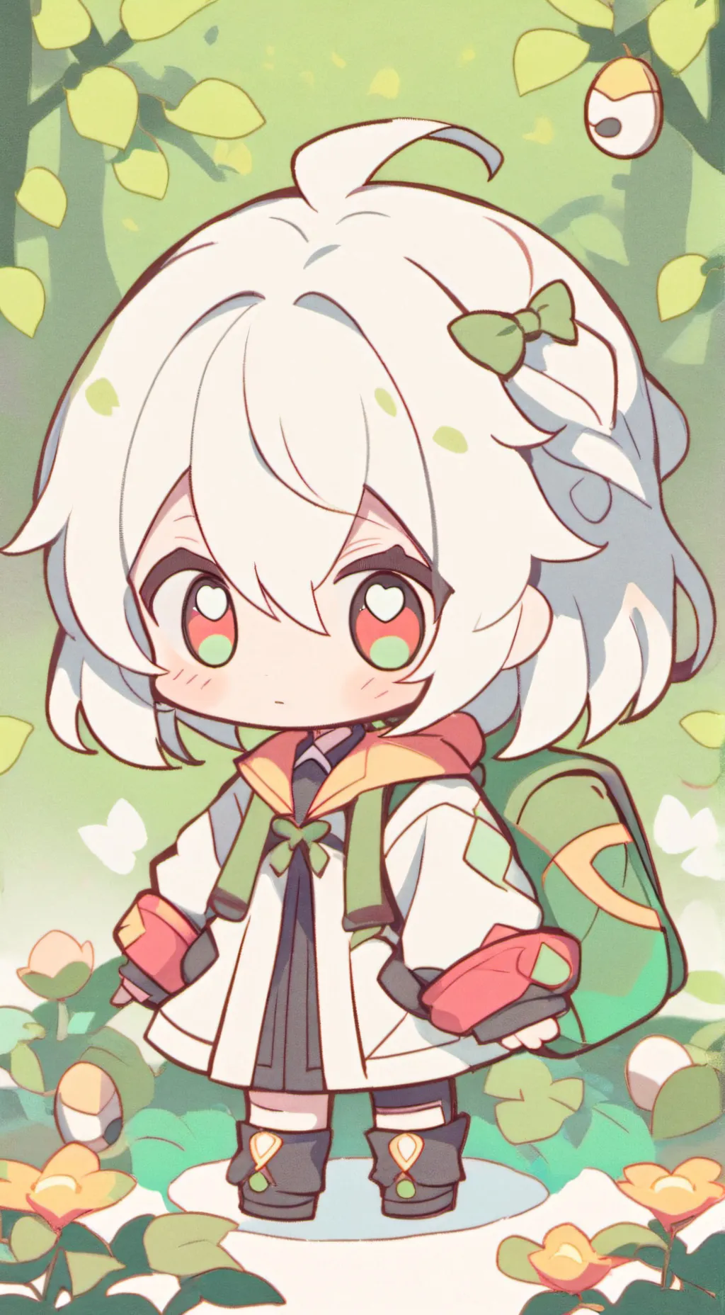 ai character: chibi background