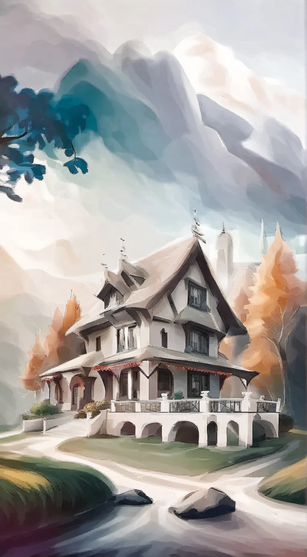 ai character: v sleeping  background