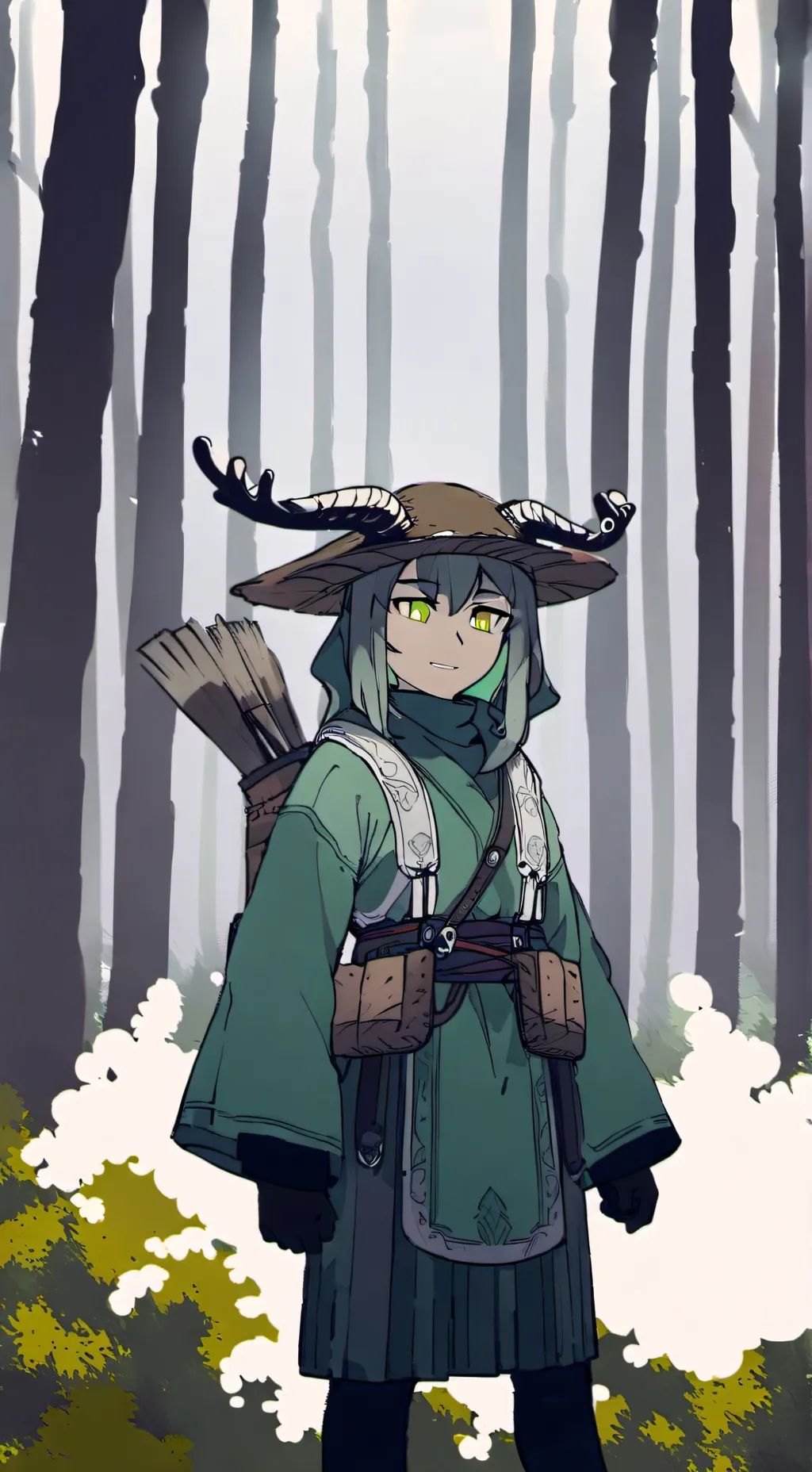 ai character: Maga cazadora background