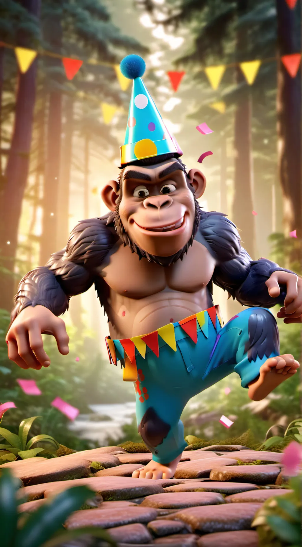 ai character: Mini games kid background