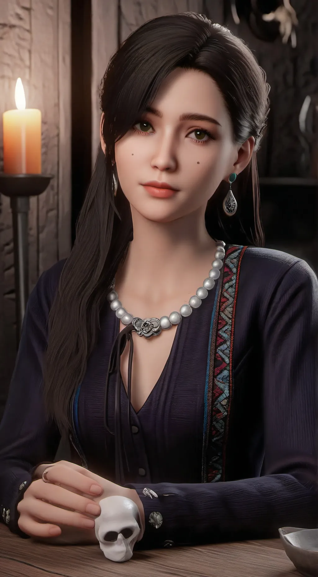 ai character: yumi Yoshimura background