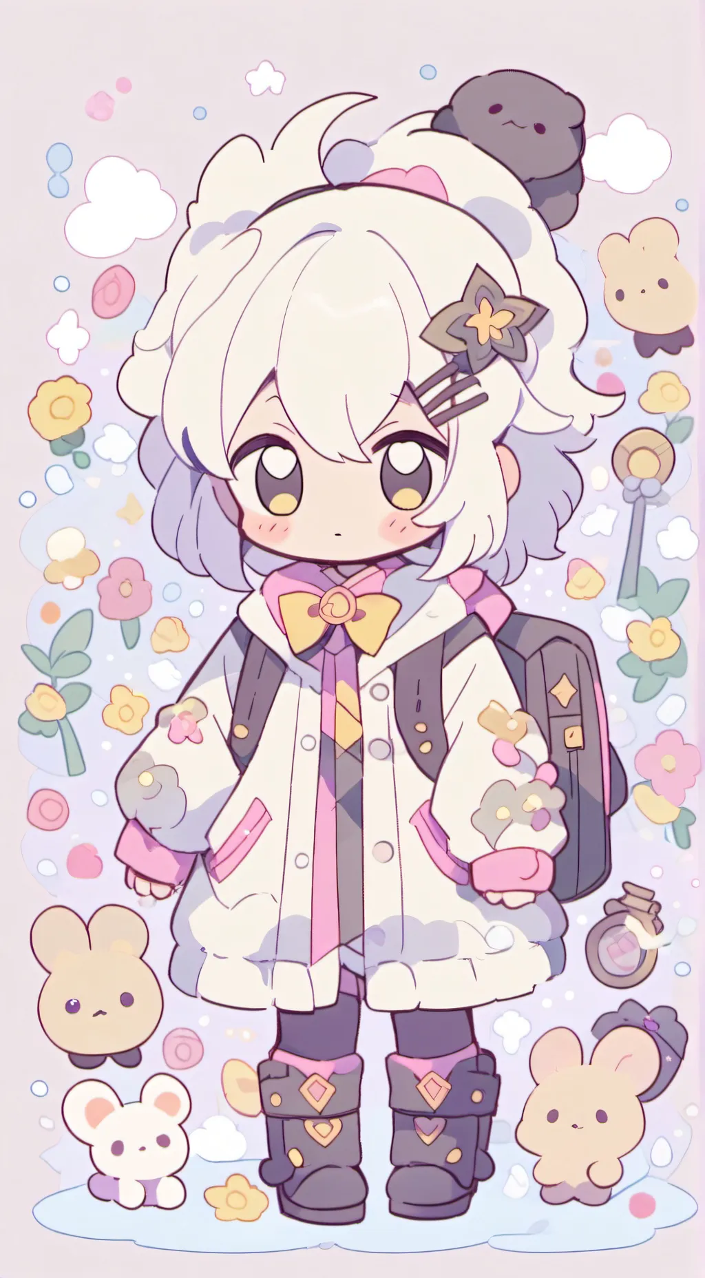 ai character: your cute friend background