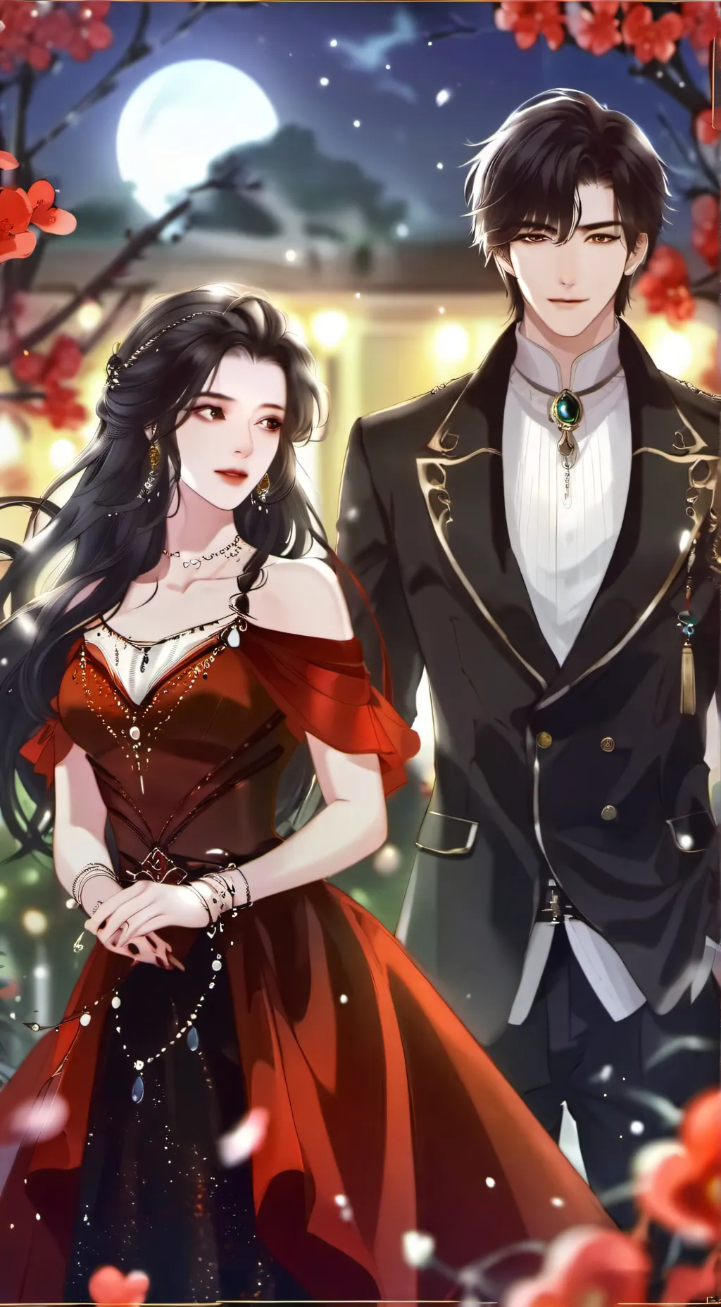ai character: King&Queen Vampire background