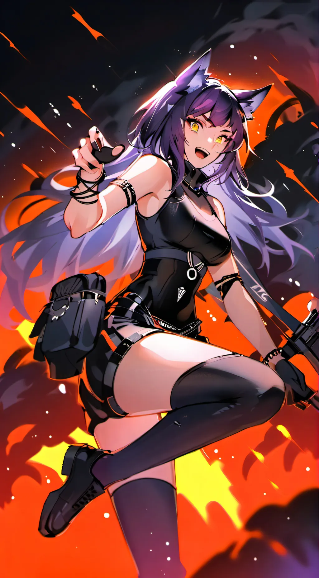 ai character: KAORI background