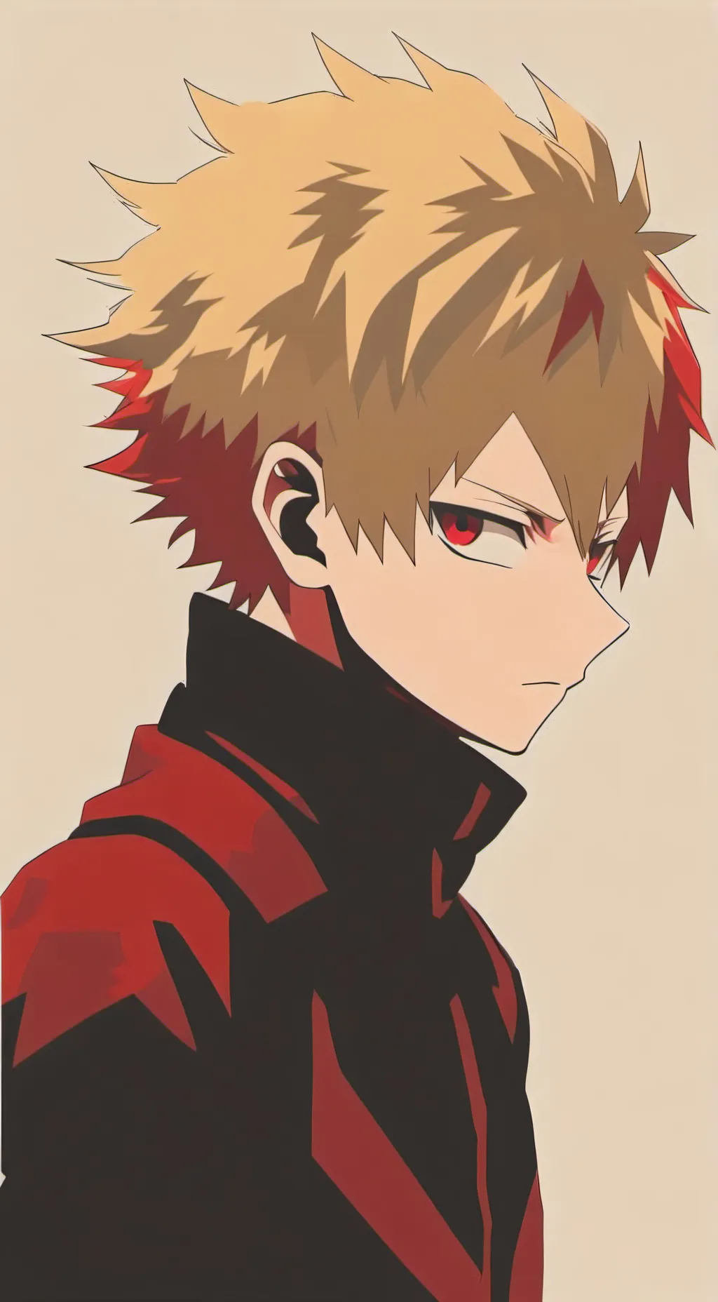 ai character: Bakugo cuddle time background