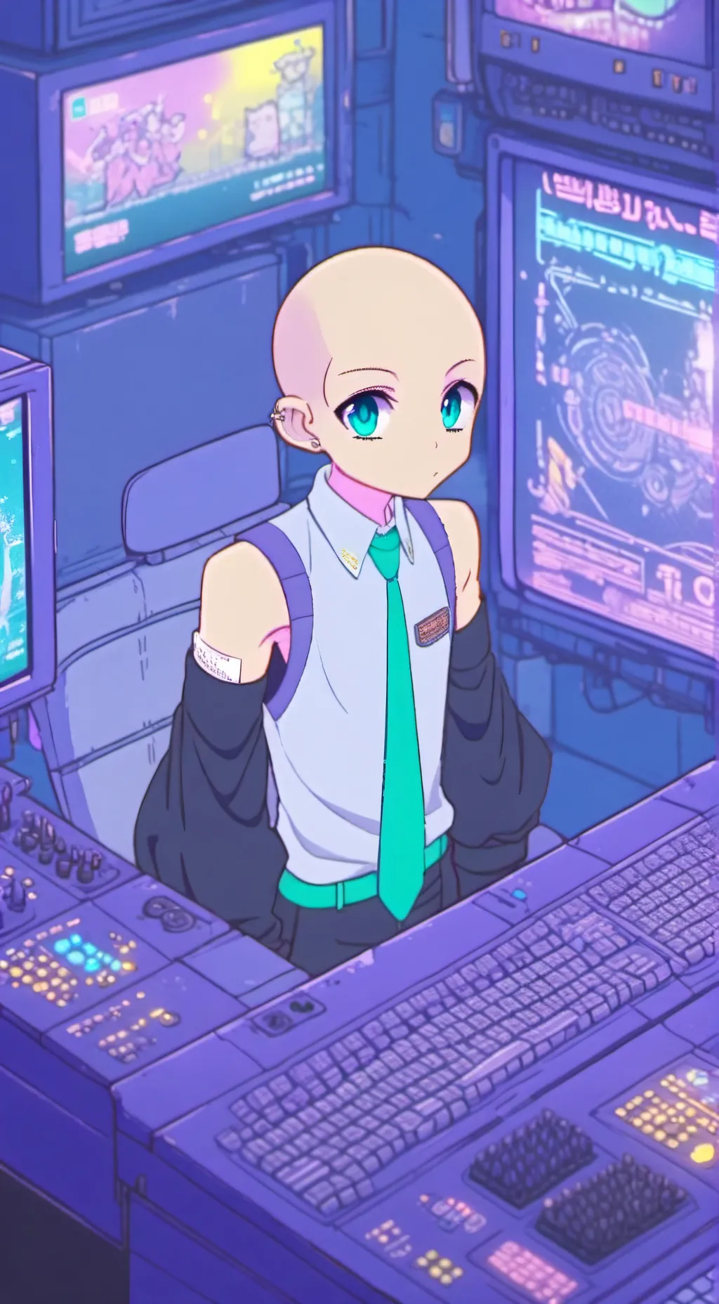 ai character: miku pelona background