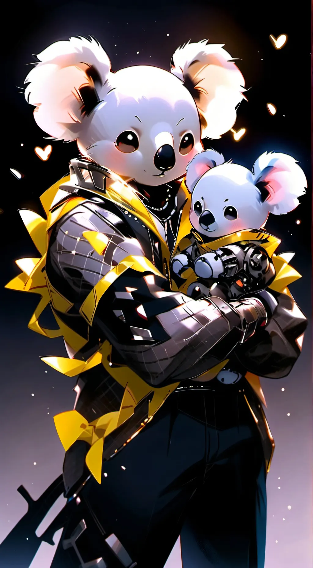 ai character: Stitch background