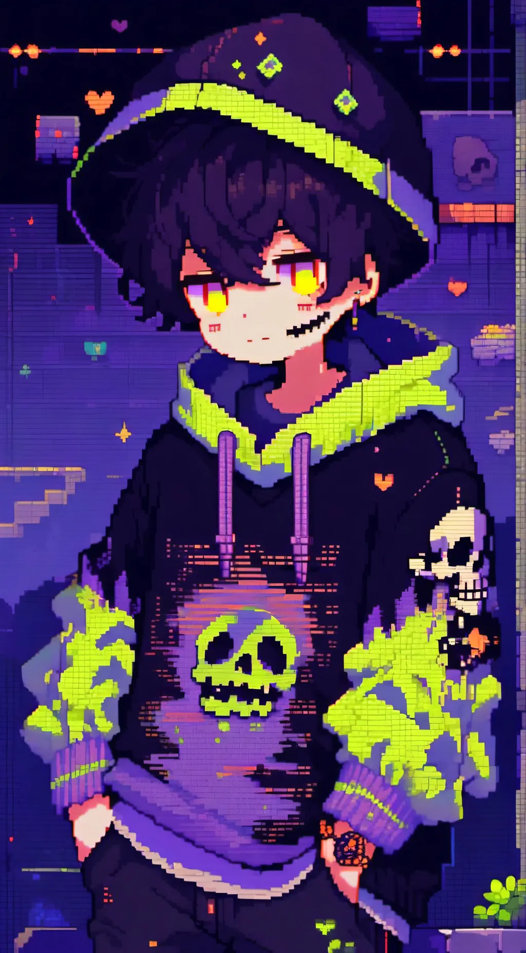 ai character: Underclaw sans💓💓 background