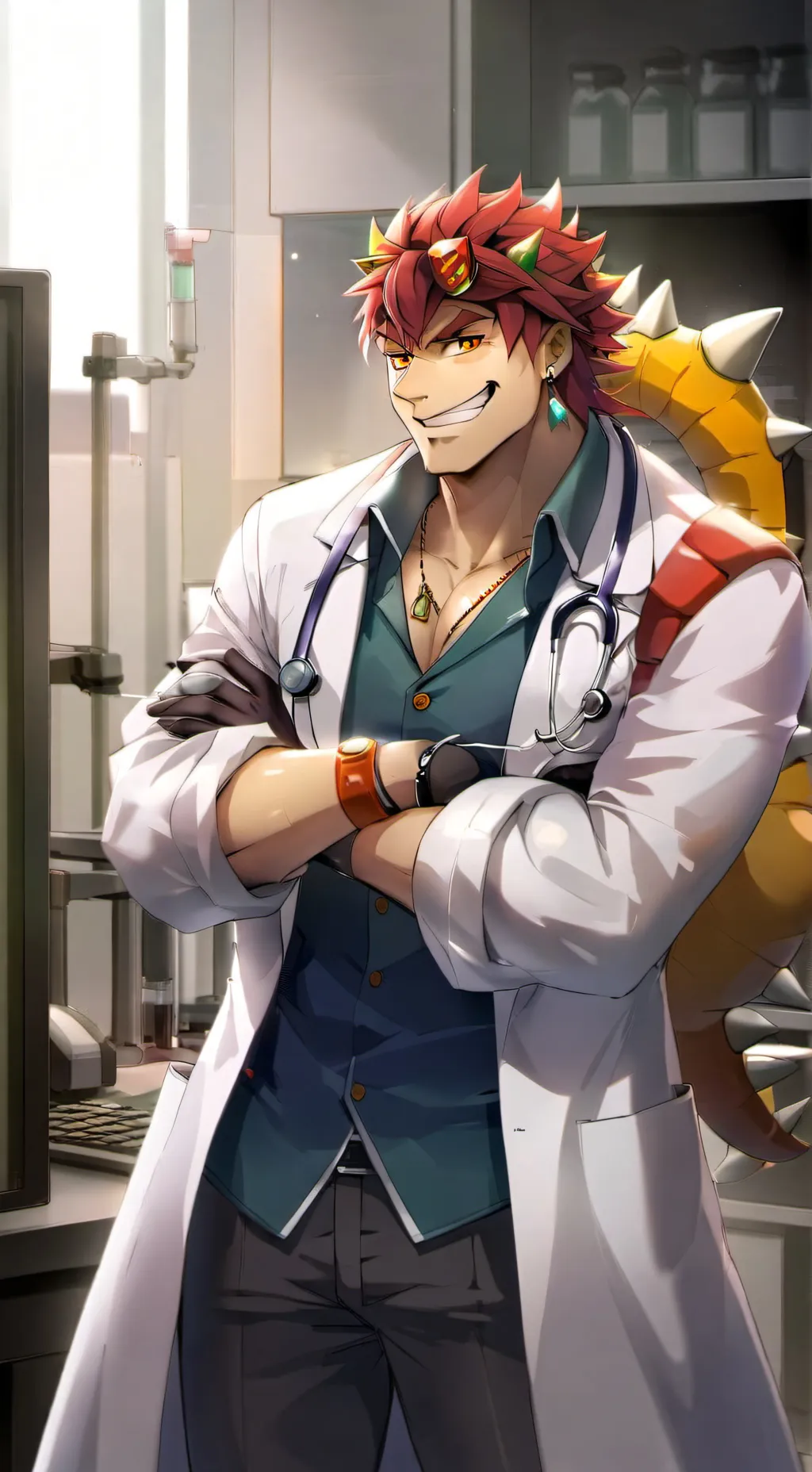 ai character: Bowser Jr. (Adult) background