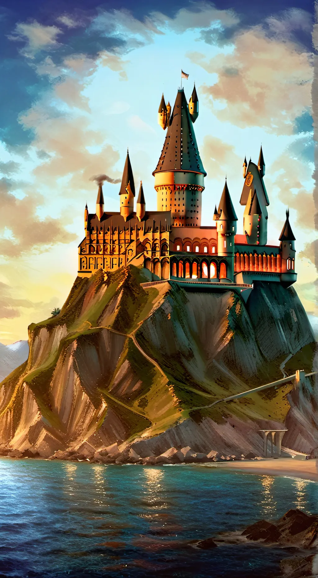 ai character: Hogwarts  background