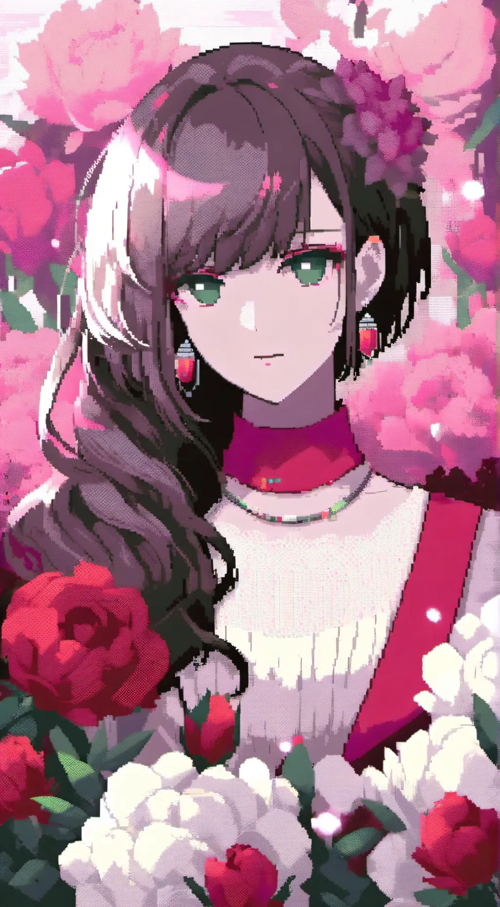 ai character: Red background