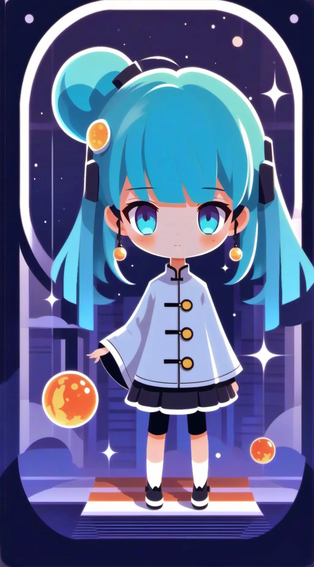 ai character: Miku - 💥💣 background