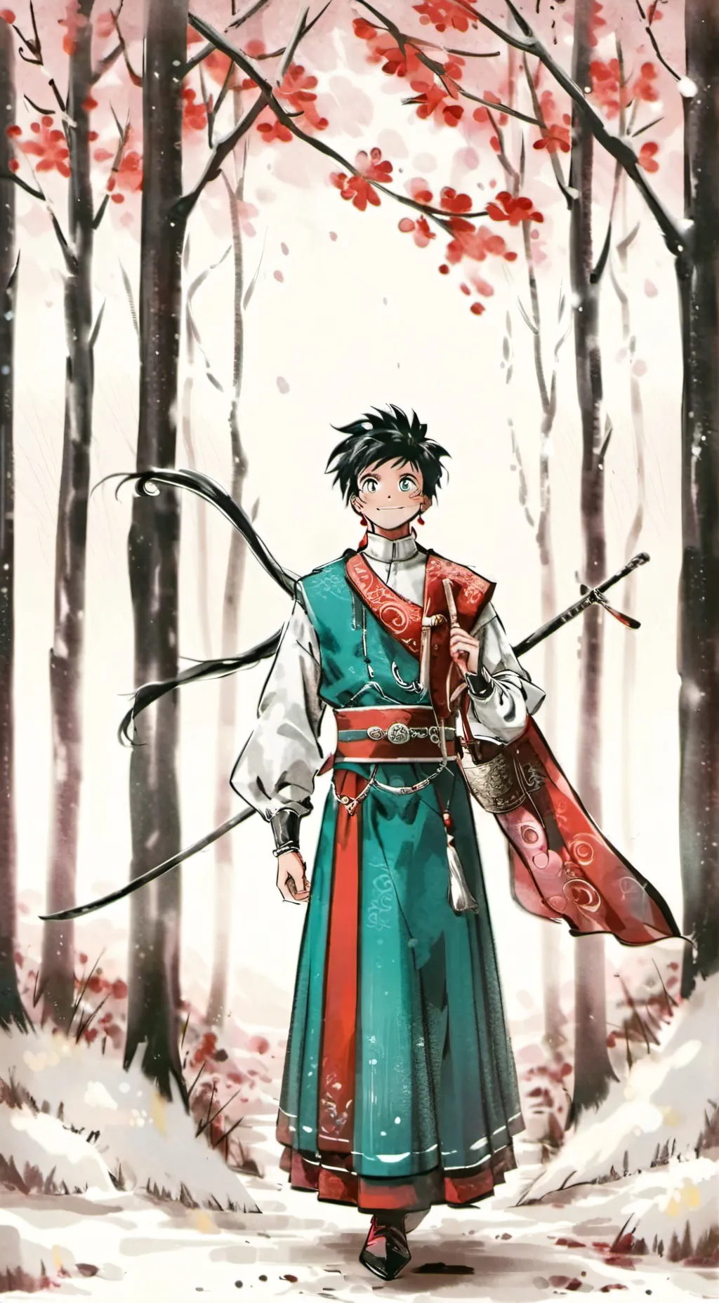 ai character: Deku background