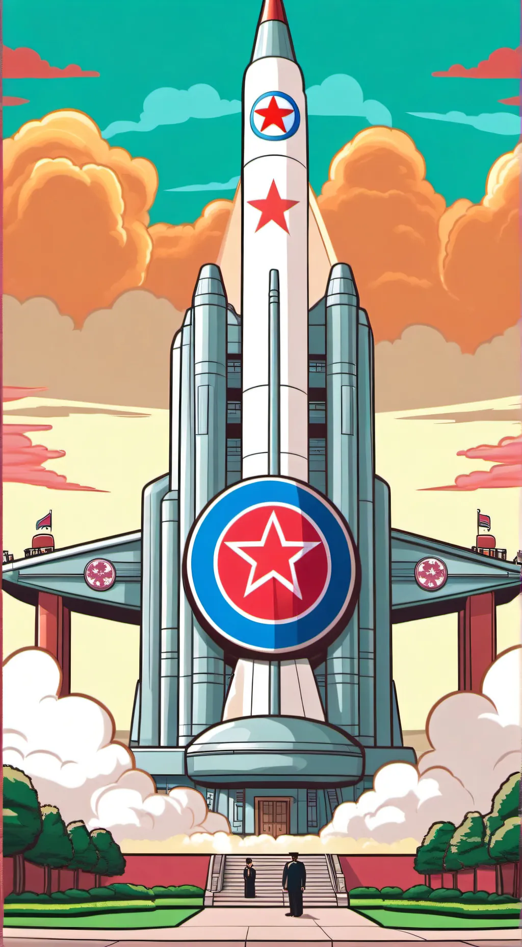 ai character: 🇰🇵 North Korea☢️ background