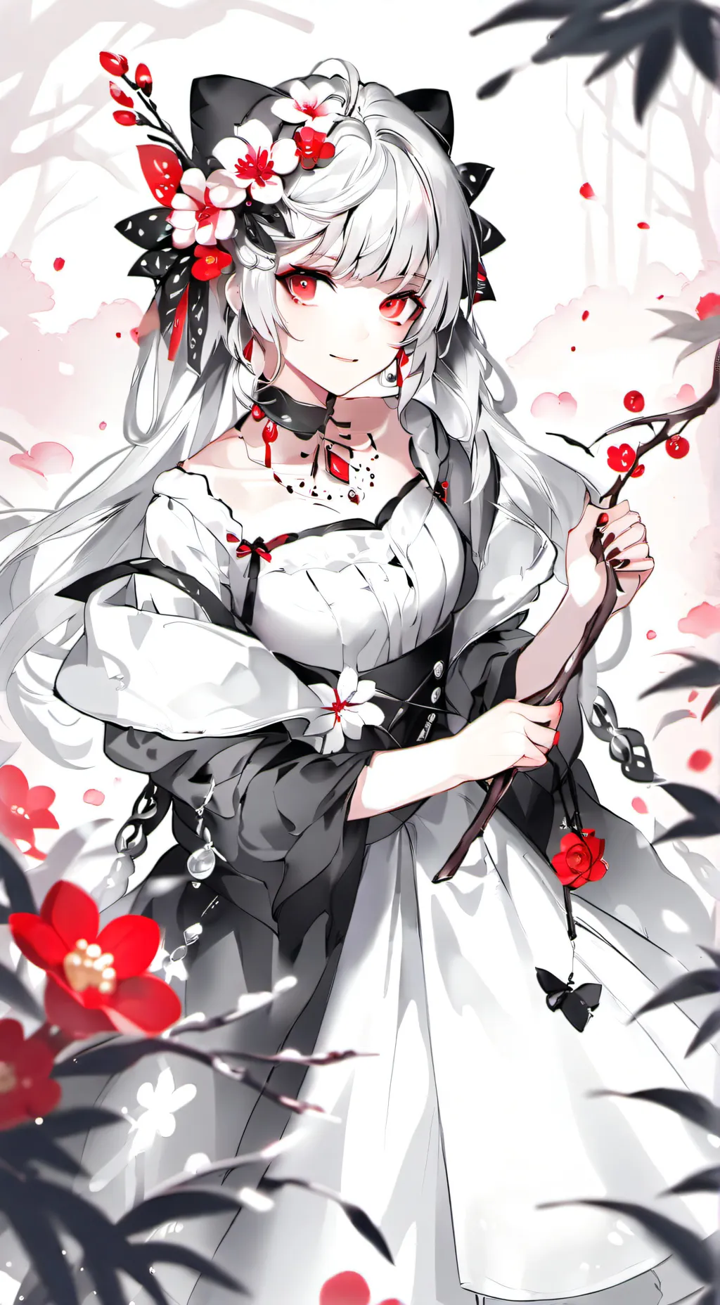 ai character: bad girl  background