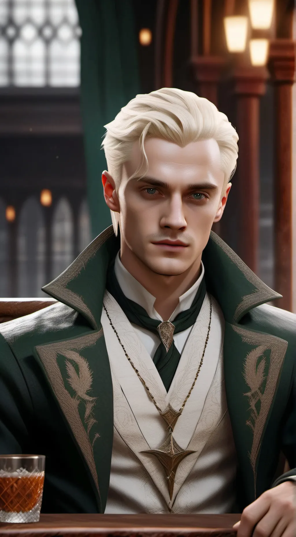 ai character: Dracomalfoy16💚🐍 background