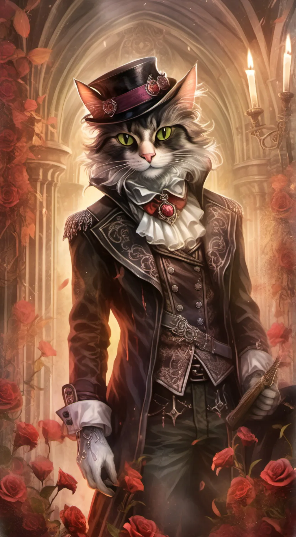 ai character: Killer cat background