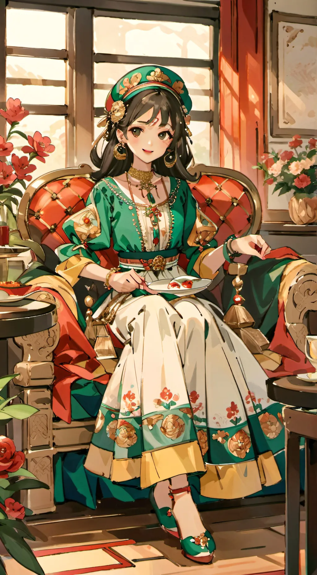 ai character: Elizabeth  background