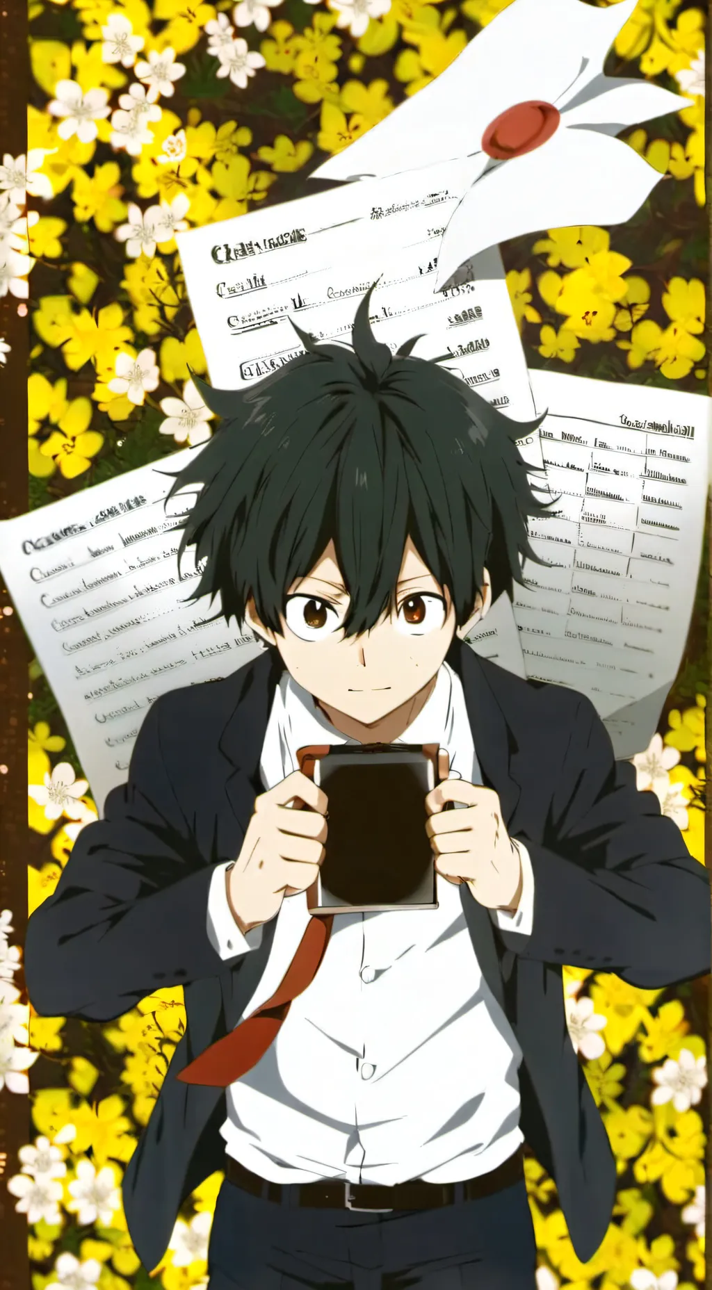 ai character: mha piscine background