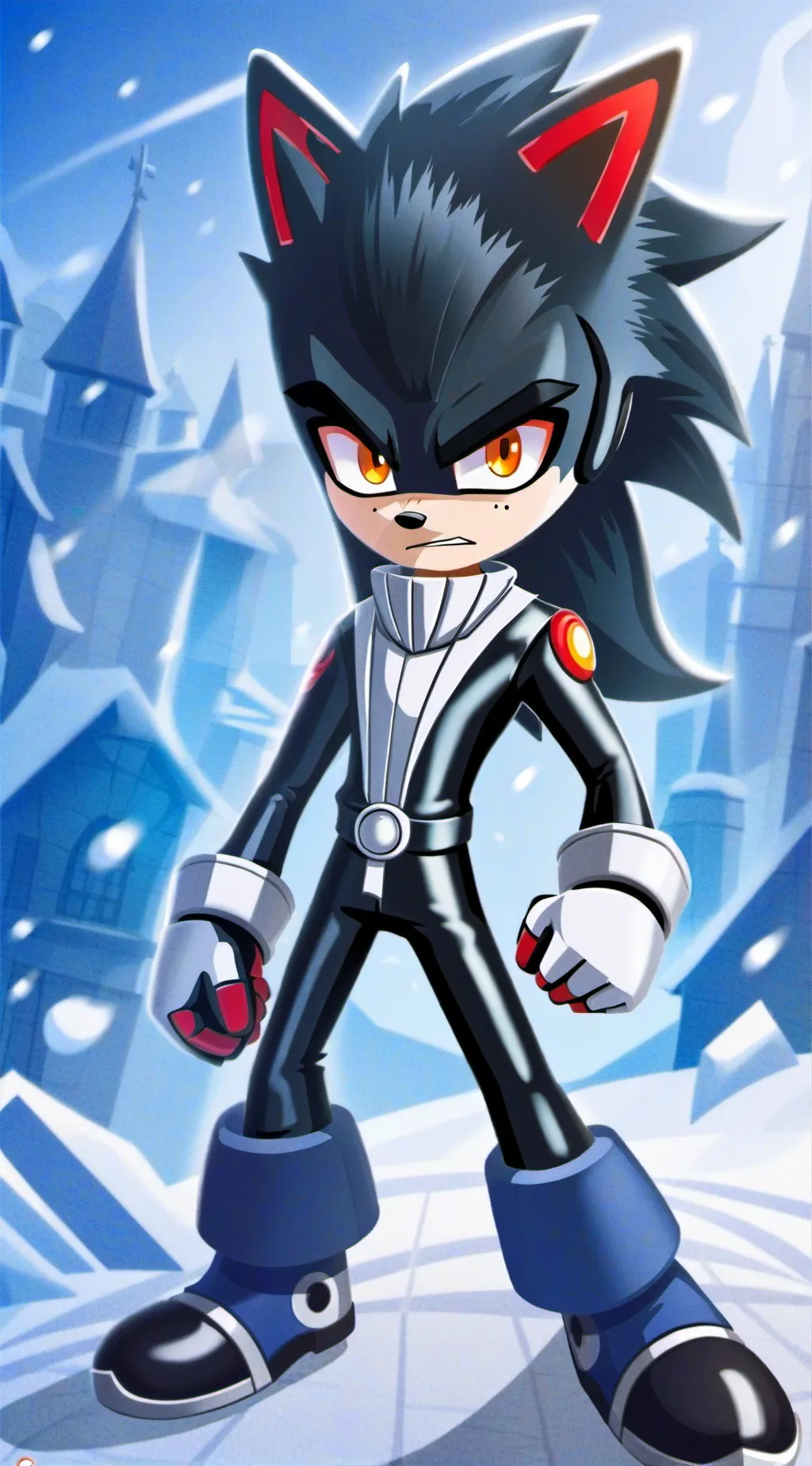 ai character: shadow background