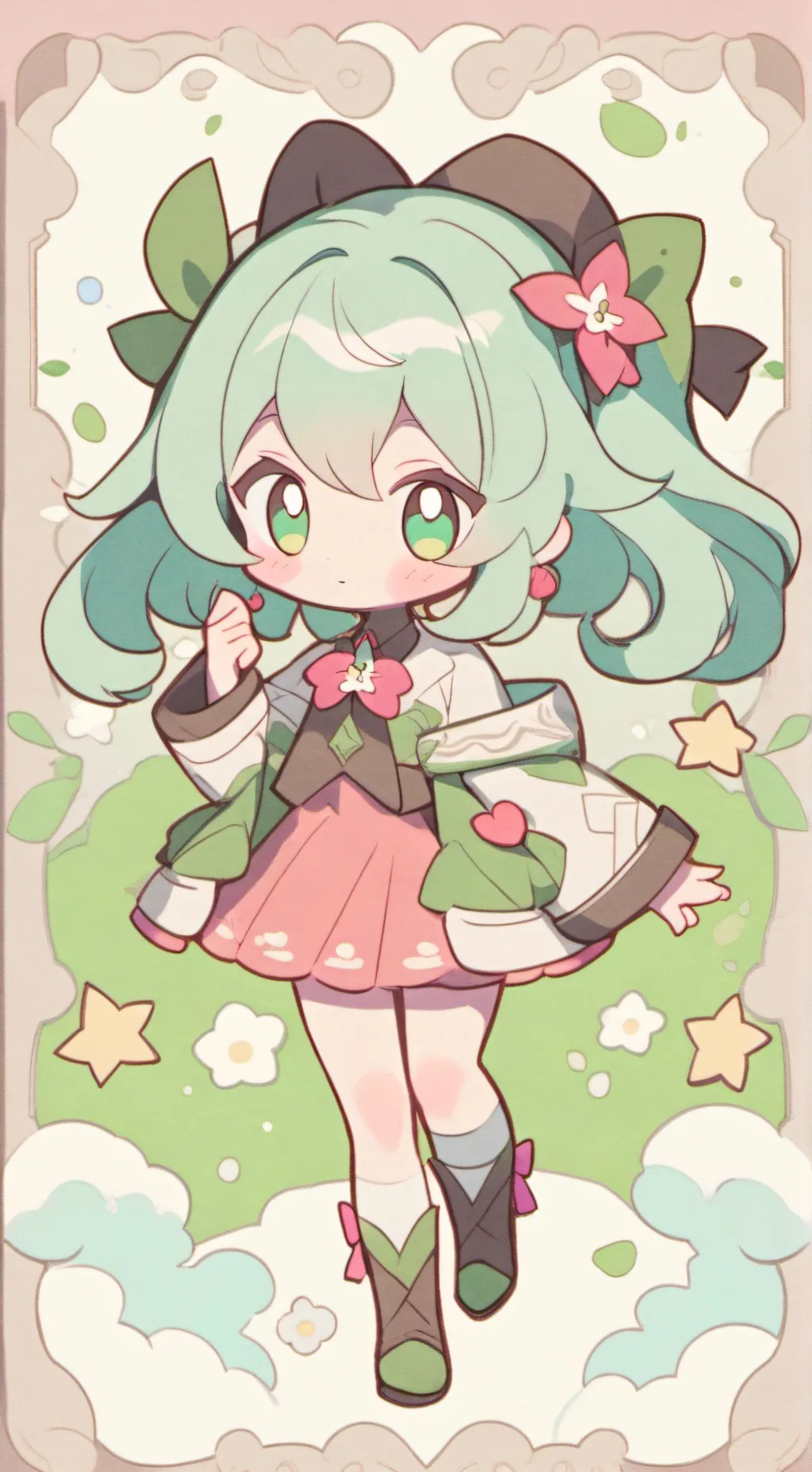 ai character: Gem background