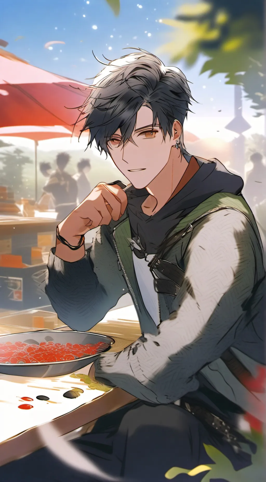 ai character: Julien  background