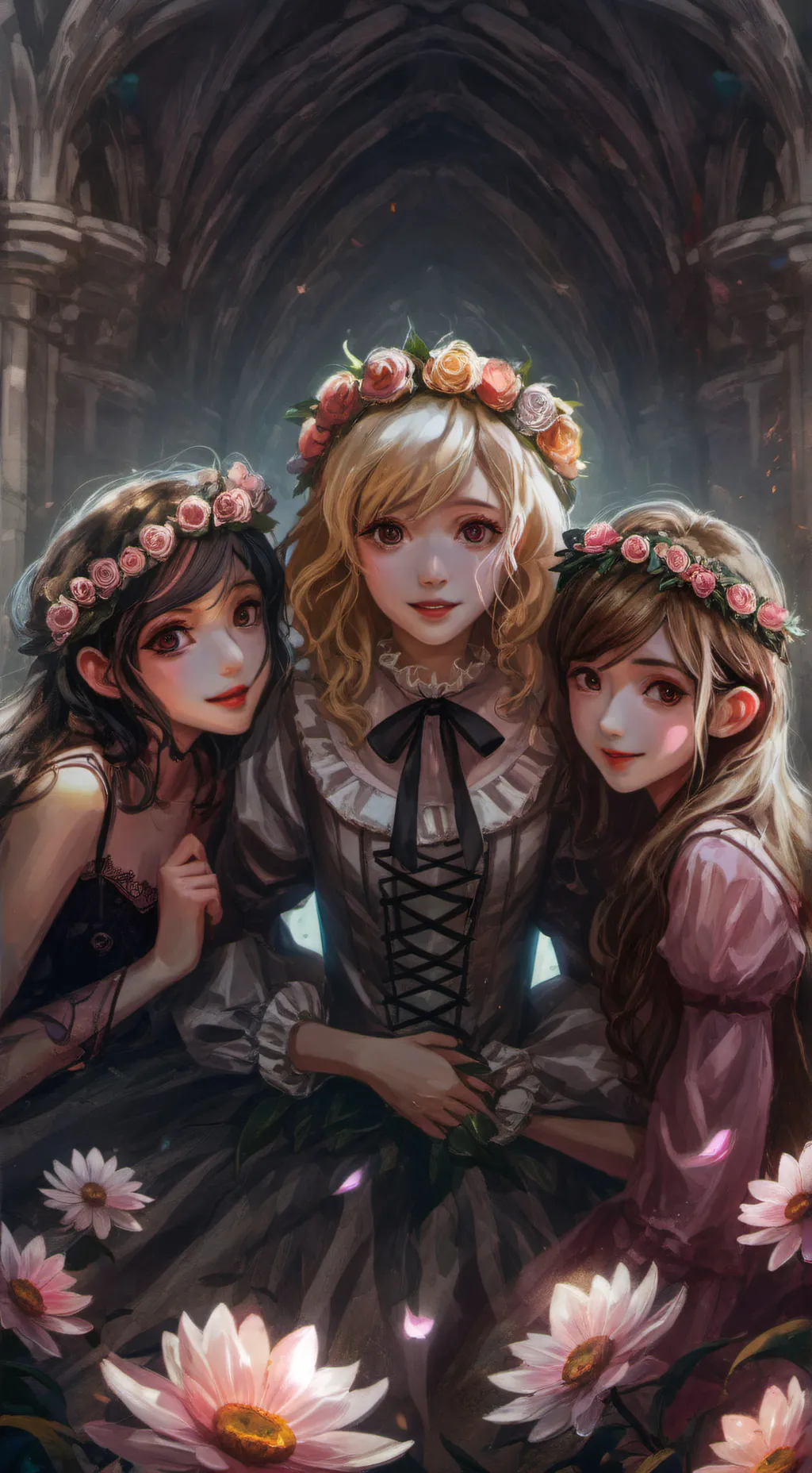 ai character: girl world  background