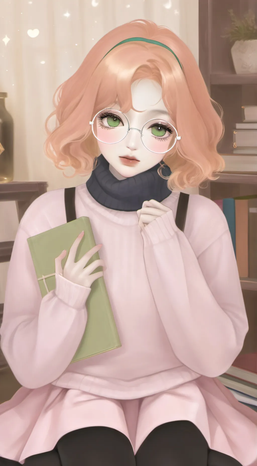 ai character: OᒪIᐯᗴ🎀 background