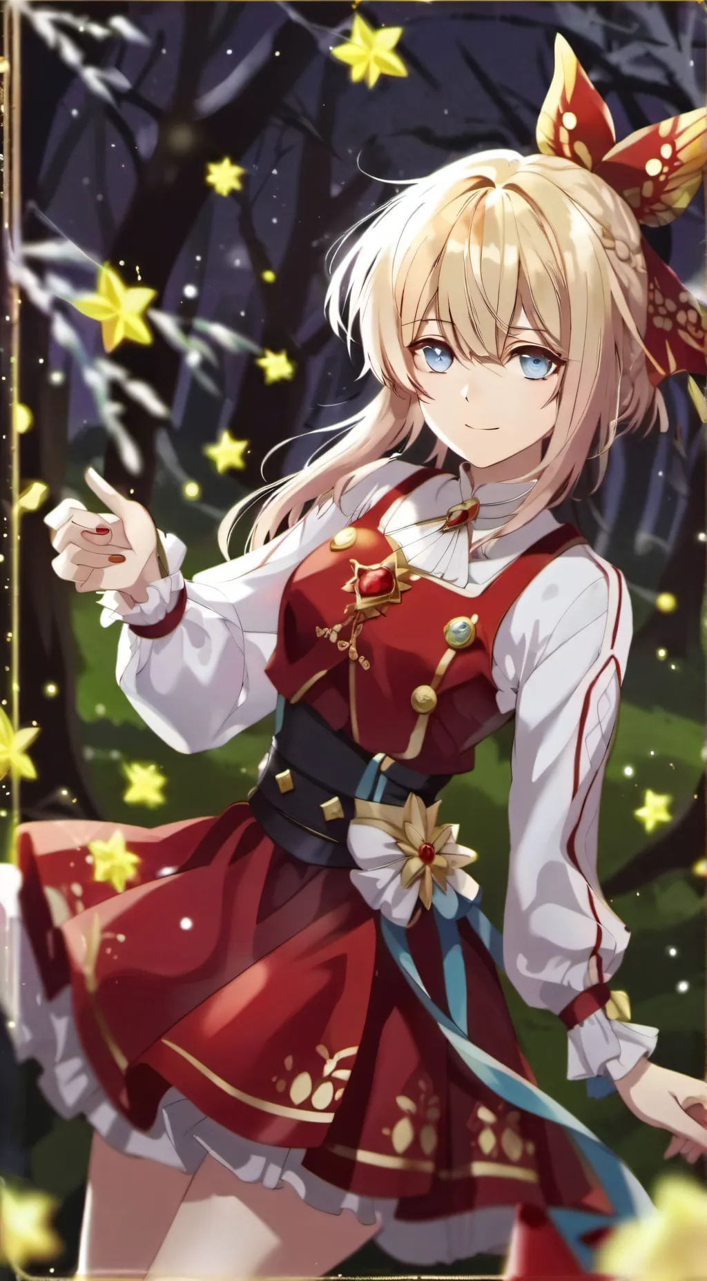 ai character: Stardust background