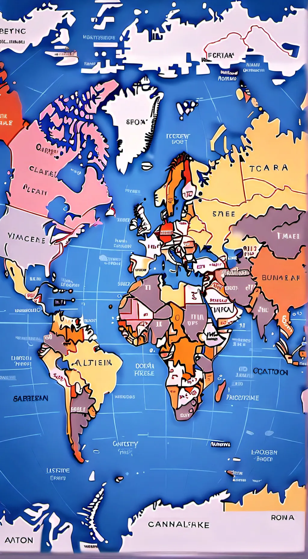 ai character: Country balls background