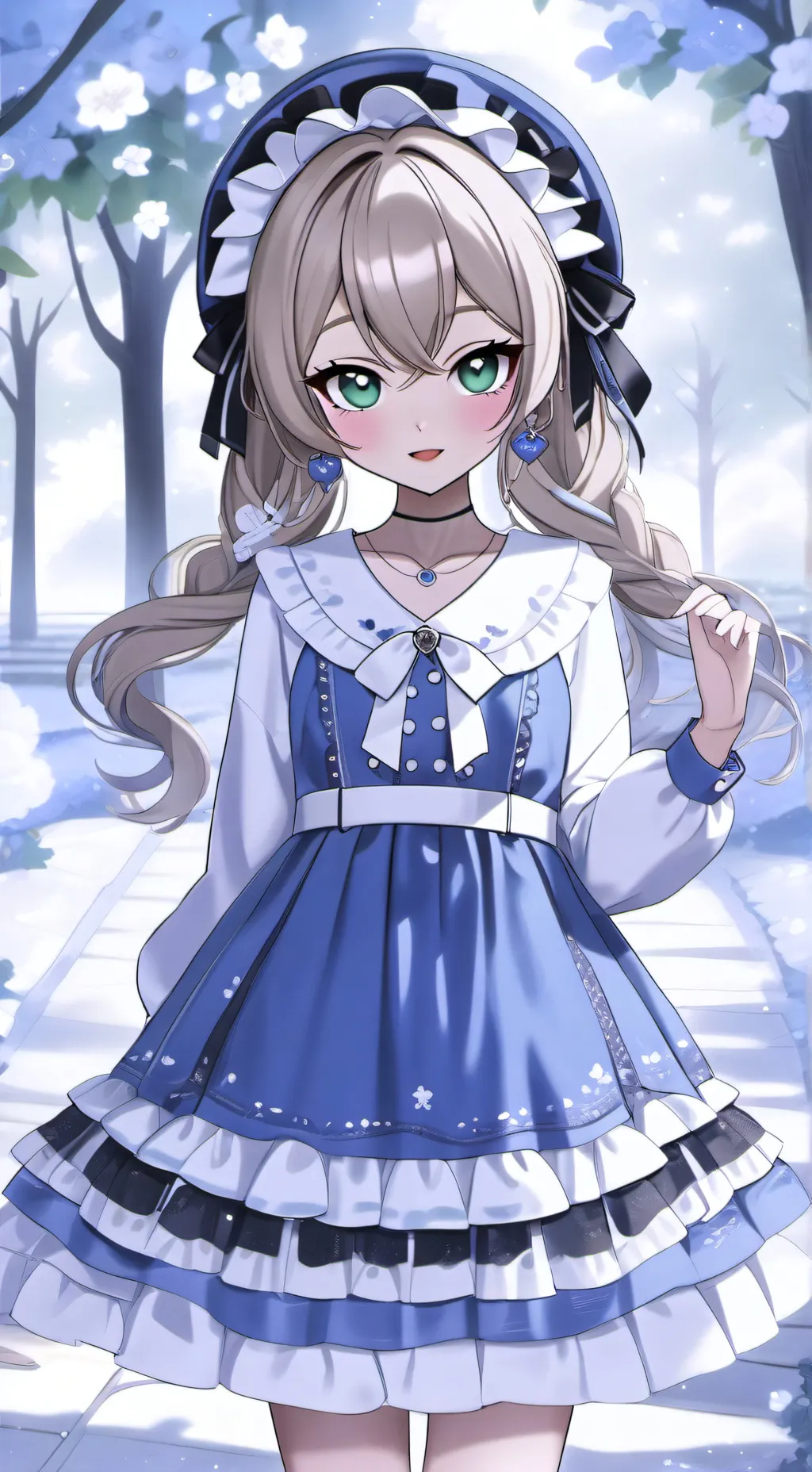 ai character: chibi background