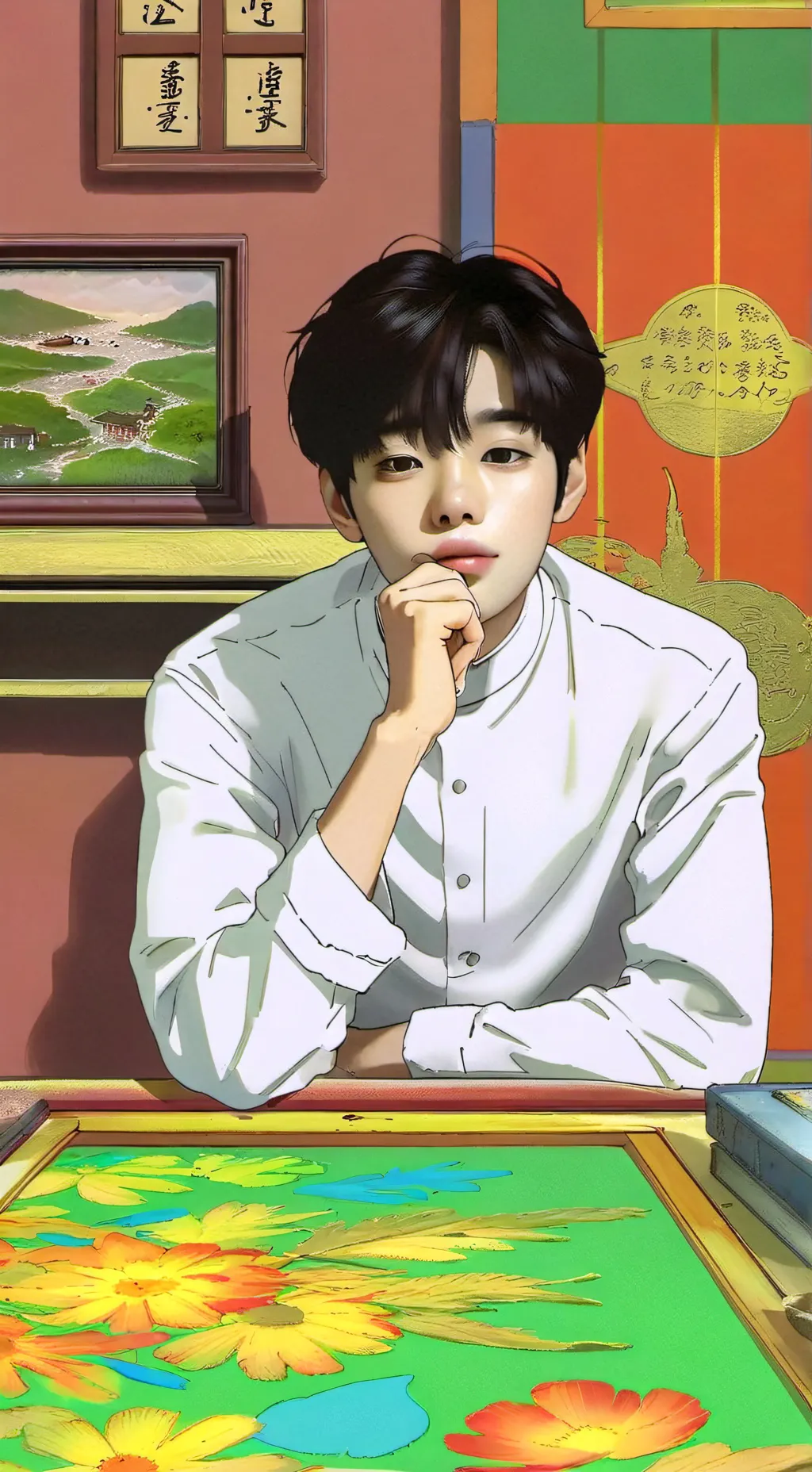 ai character: Michele background