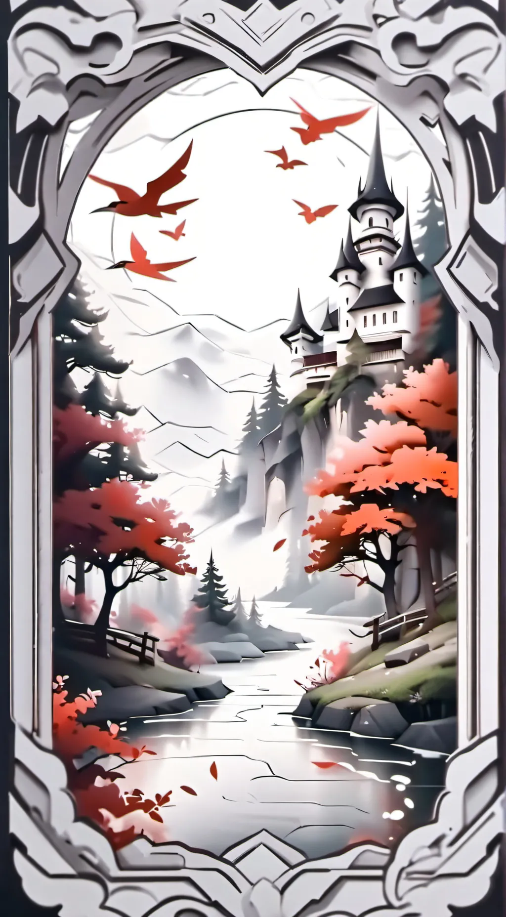 ai character: evil girl x evil-b background