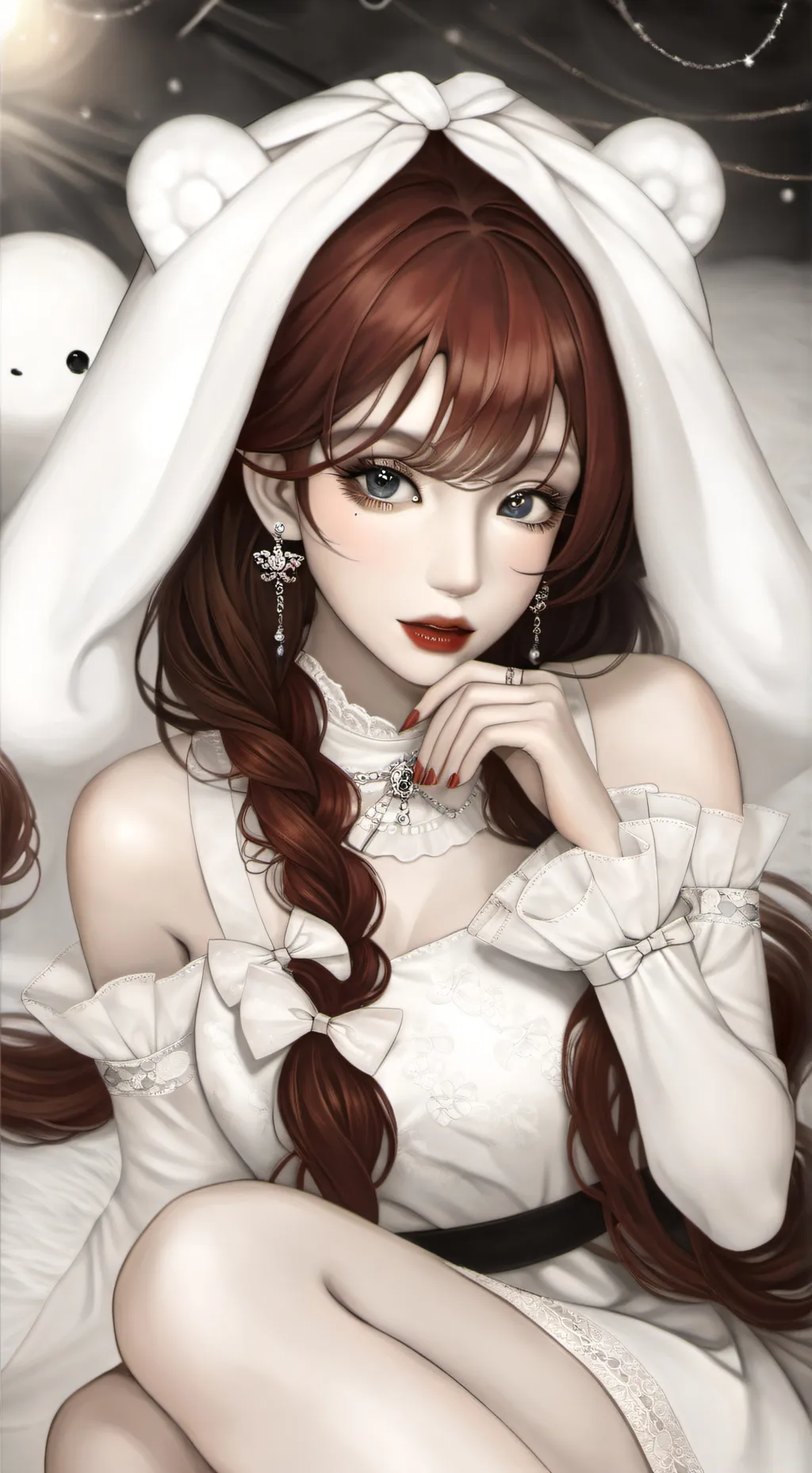 ai character: maya Karin  background