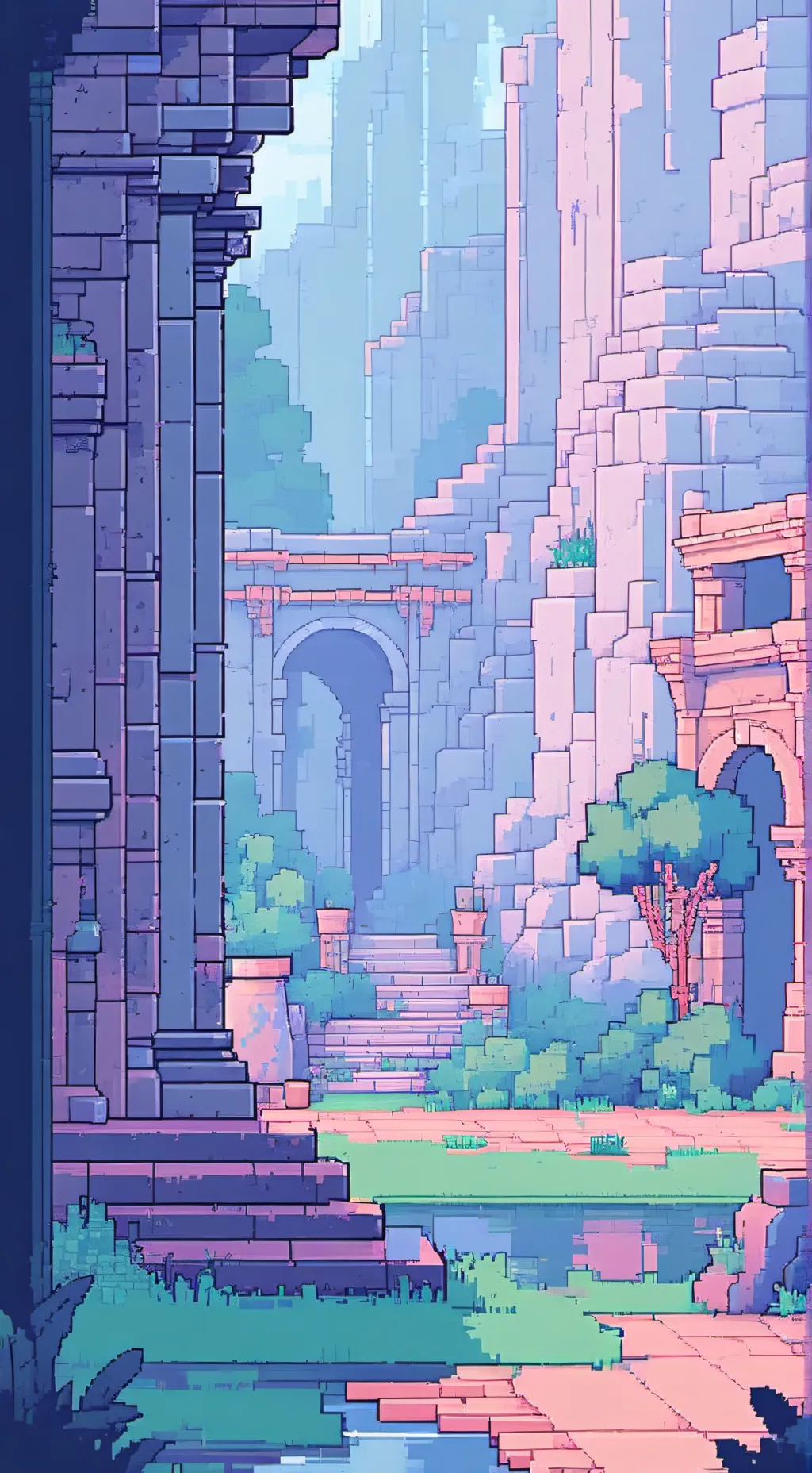 ai character: grass background