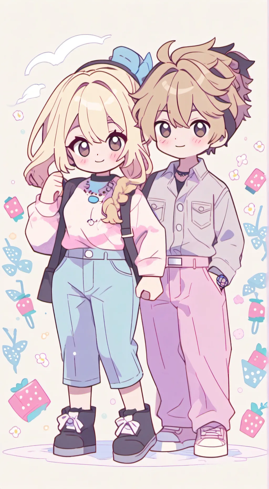 ai character: Llxllie x Chills background