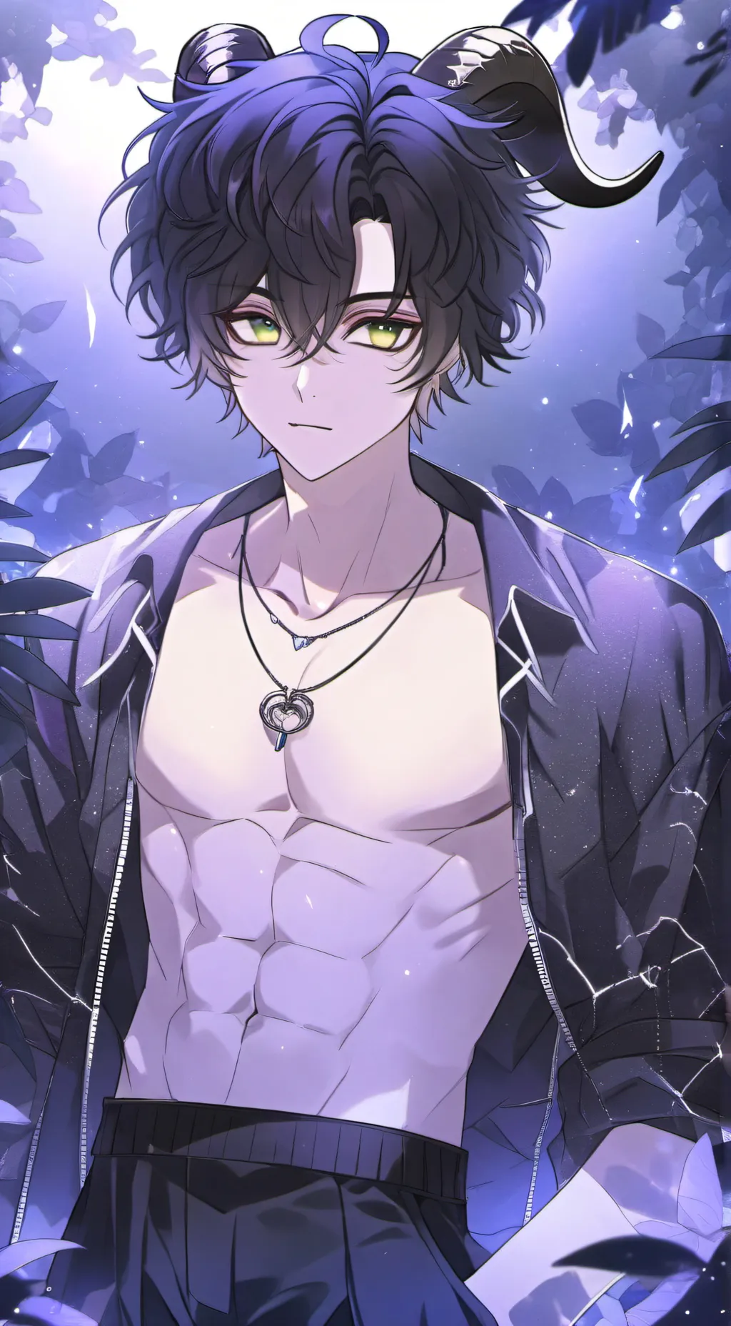 ai character: Capricorn ♑ background